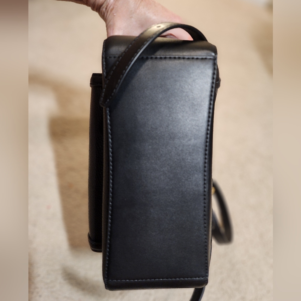 Michael Kors Black Pebbled Leather Backpack Gold Hardware NWT $498 - Picture 10 of 13